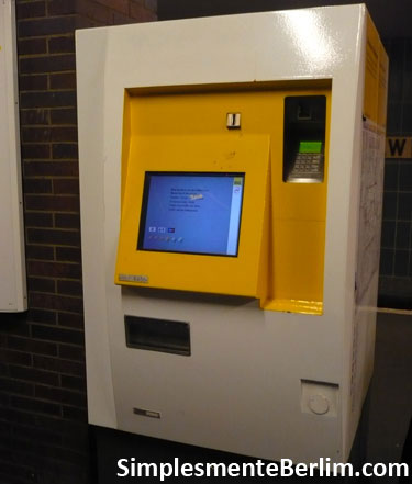 Máquinas automáticas do BVG