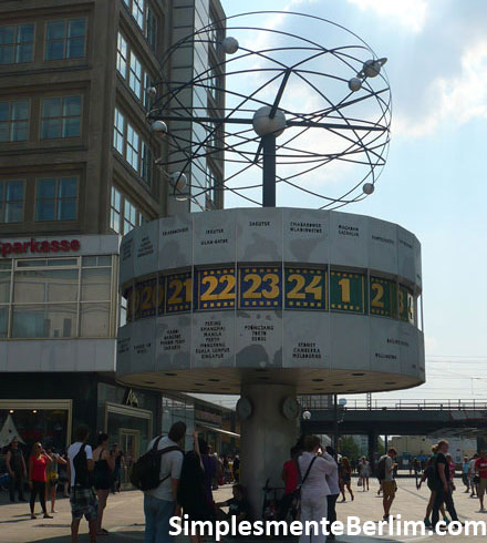 Weltzeituhr na Alexanderplatz
