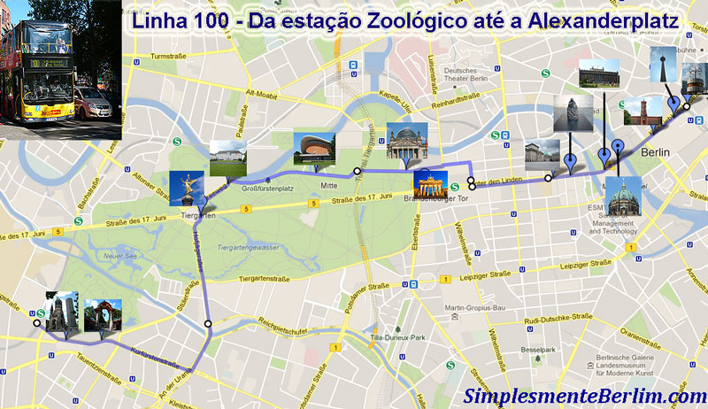 Linha de ônibus 100 – O city tour mais barato de Berlim