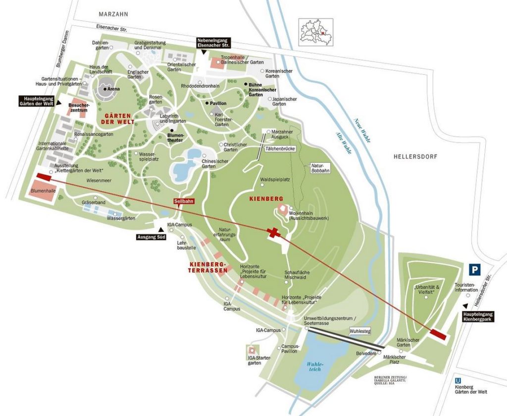 Clique na imagem para ampliar Mapa IGA Berlim 2017 (Fonte: www.berliner-kurier.de)