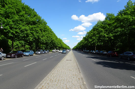 Rua 17 de Junho em Berlim